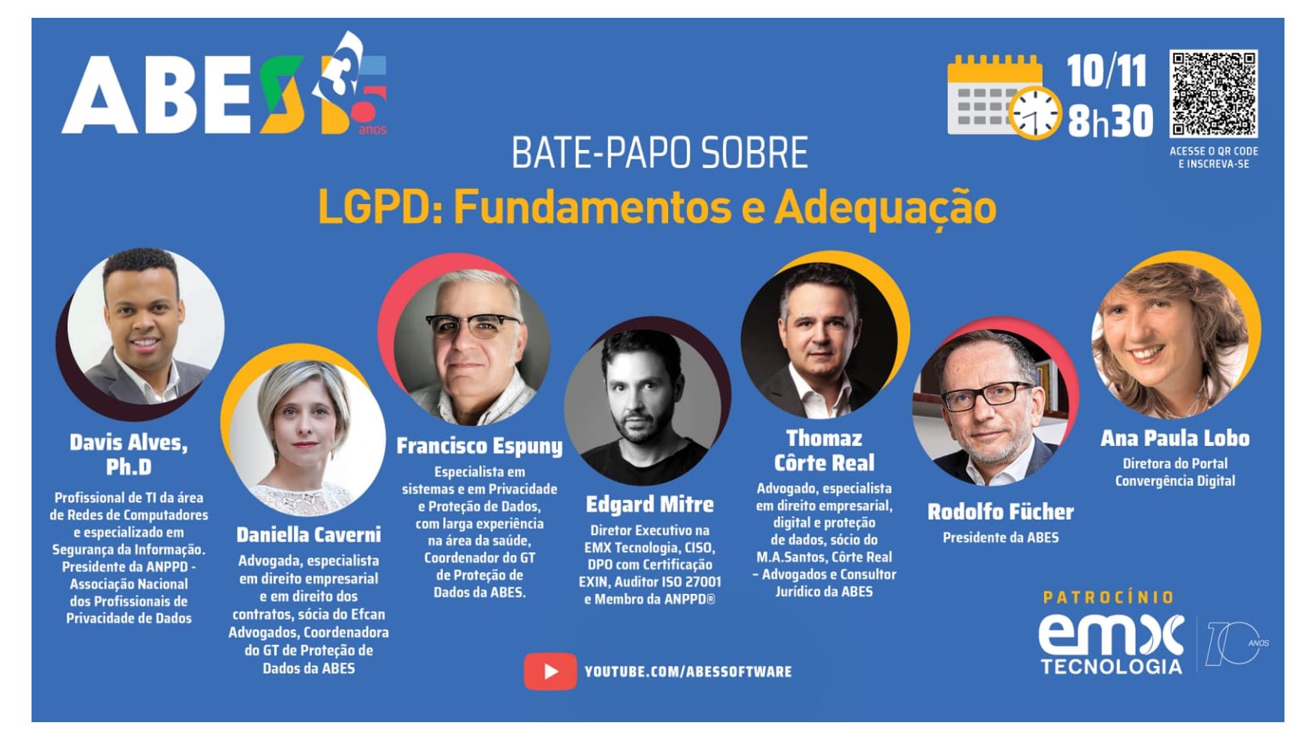 ABES promove dia 10/11 o webinar LGPD: Fundamentos e Adequação