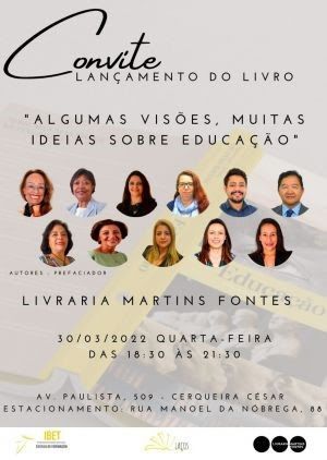 Convite  - Educação sobre várias vertentes